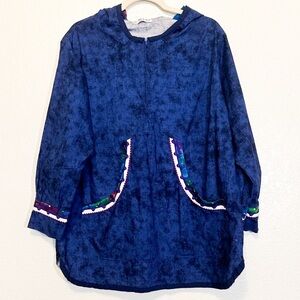 Made by Theresa Alaska Native Kuspuk Qaspeq Cotton EUC L